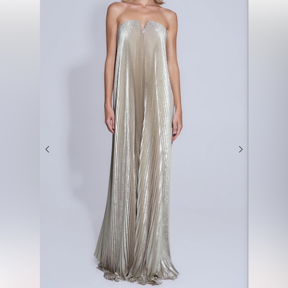 L’IDEE Gold Shimmer Gown Size Small